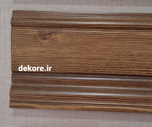 قرنیز ساختمانی 11 سانت طرح چوب روشن