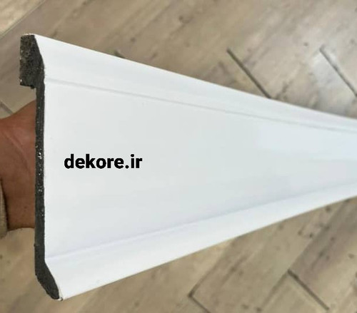 قرنیز کاور سنگ ١٣سانت سفید پی وی سی